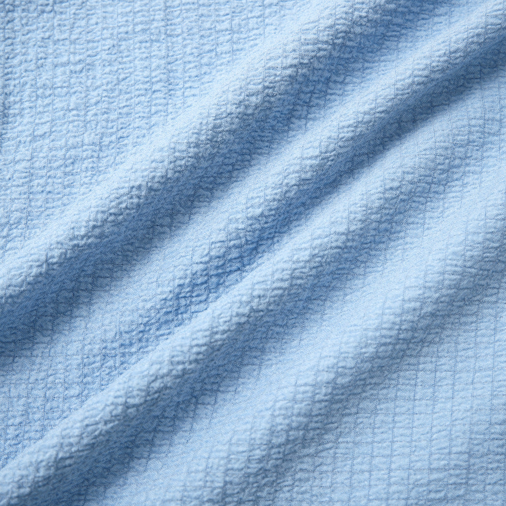 Stylish Men's Pleated Casual Lapel Short Sleeve Shirt