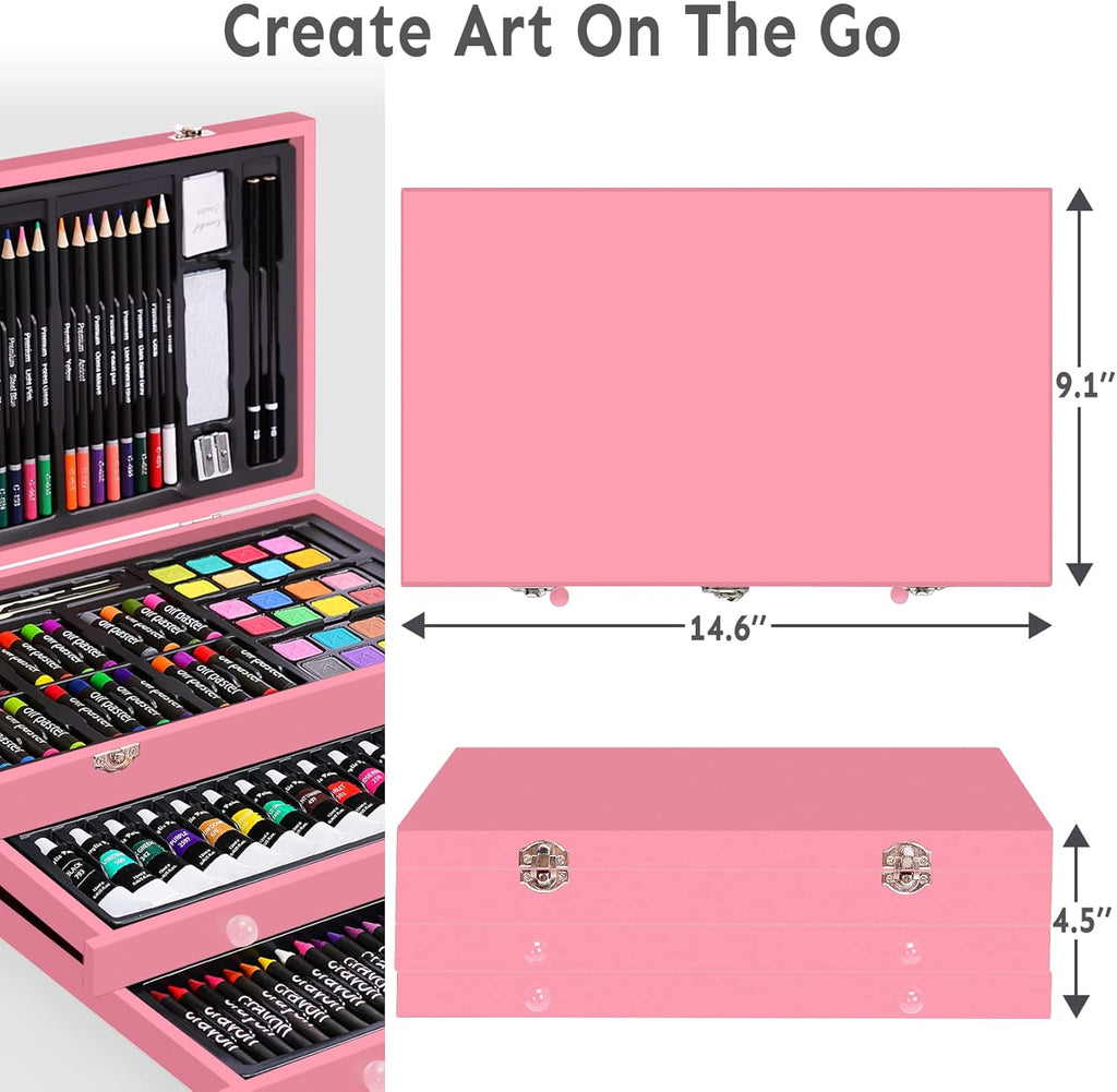 BLACK FRIDAY Sale Soon to be sold out💥💥💥 Buy 2 Get 1 Free 175 Piece Deluxe Art Set with 2 Drawing Pads