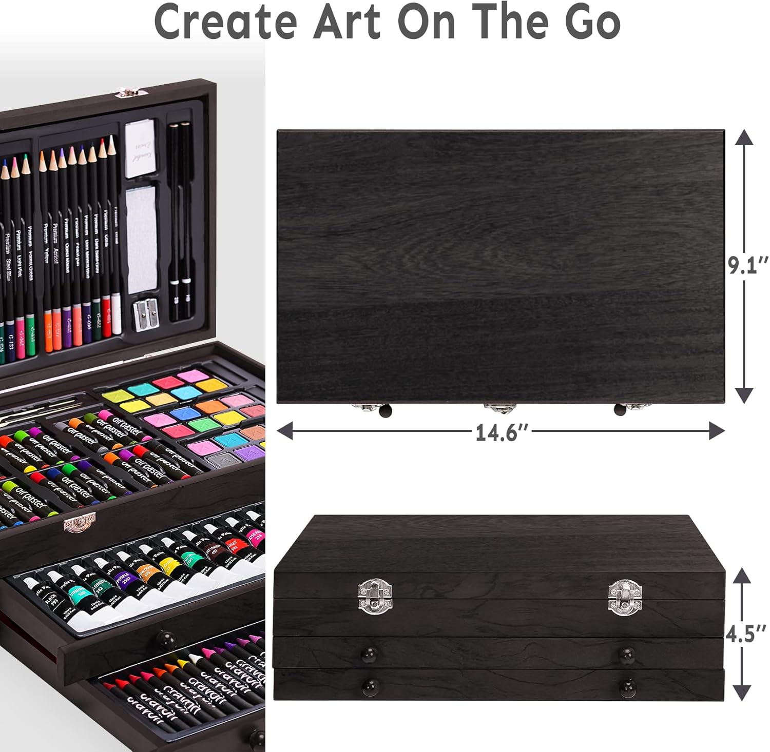 BLACK FRIDAY Sale Soon to be sold out💥💥💥 Buy 2 Get 1 Free 175 Piece Deluxe Art Set with 2 Drawing Pads