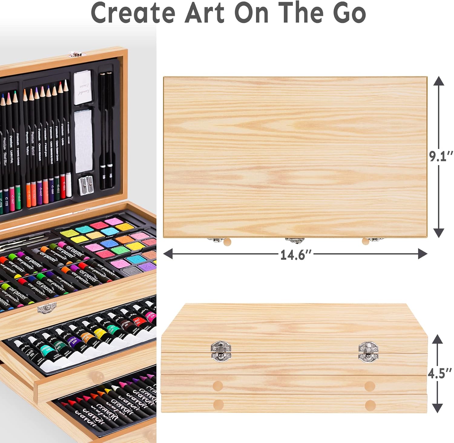 BLACK FRIDAY Sale Soon to be sold out💥💥💥 Buy 2 Get 1 Free 175 Piece Deluxe Art Set with 2 Drawing Pads