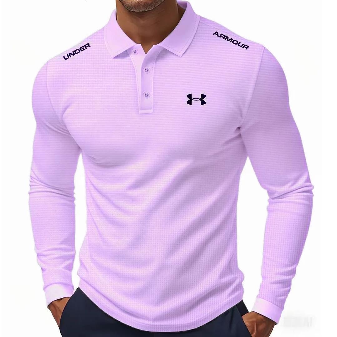 Waffle Texture Lapel Button Shirt