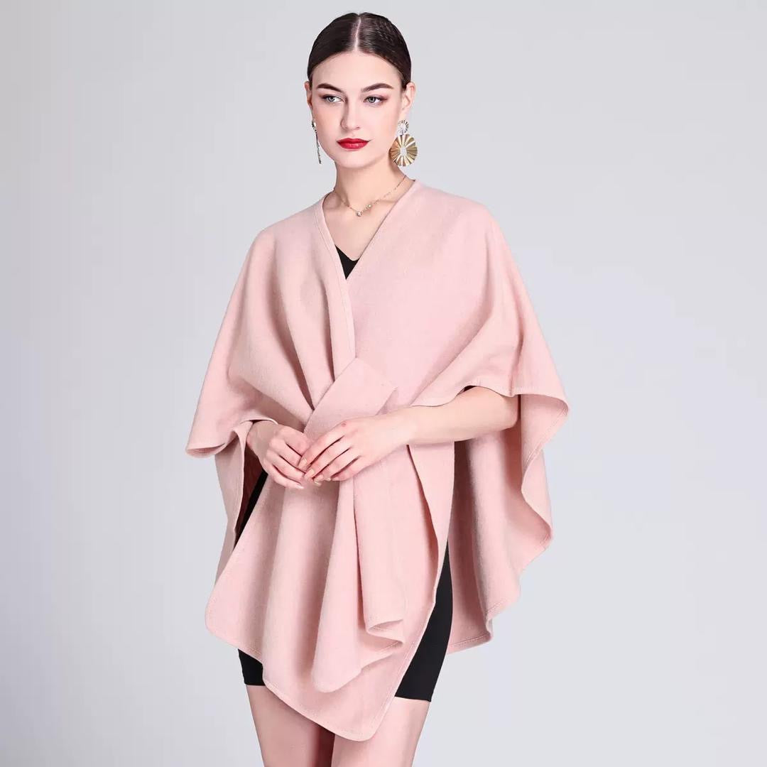 Women's Solid Color Cape Shawl