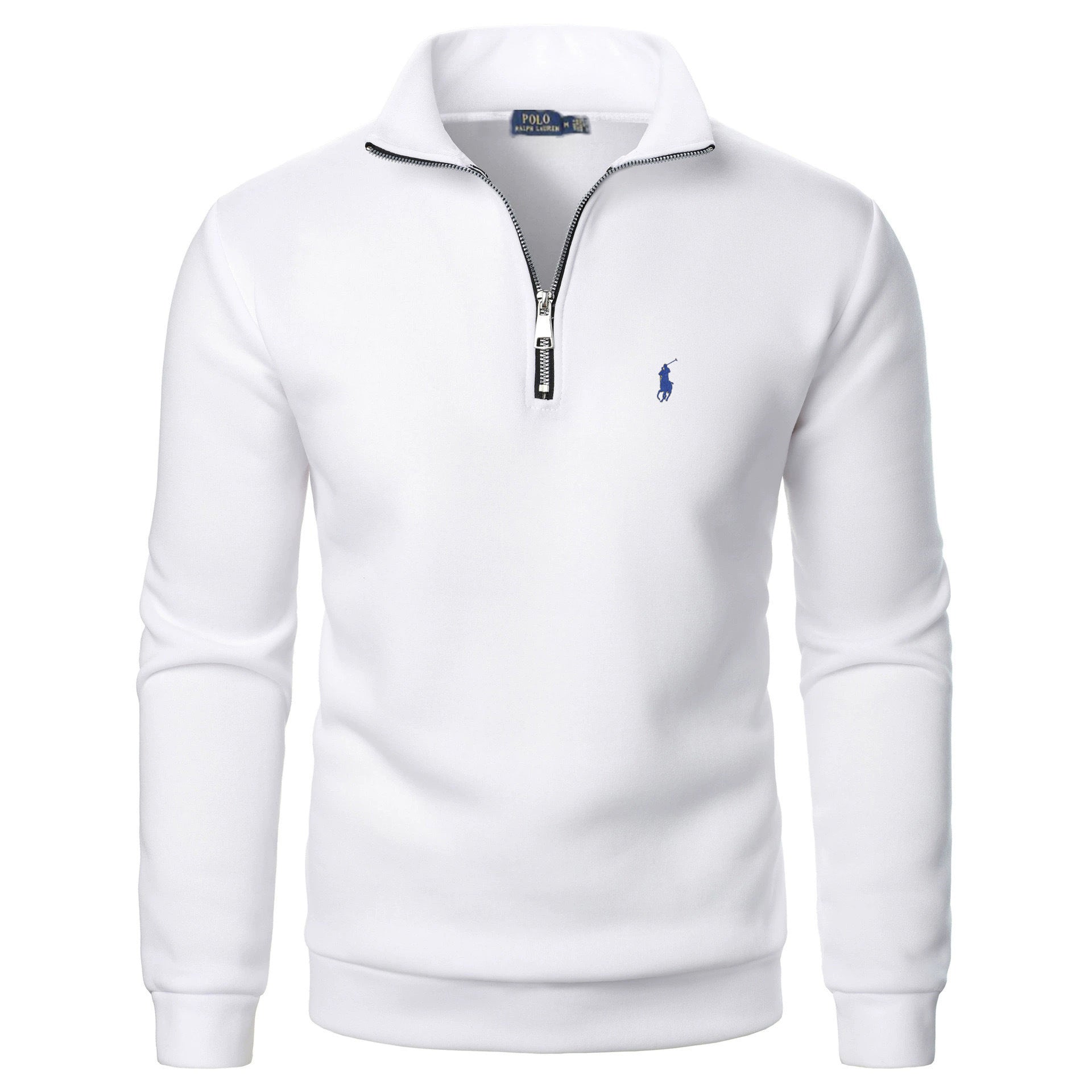 Classic Everyday Zip-Stand Collar Pullover